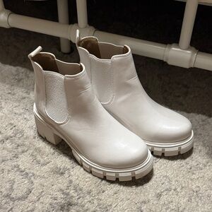 White Ankle Boots for Women